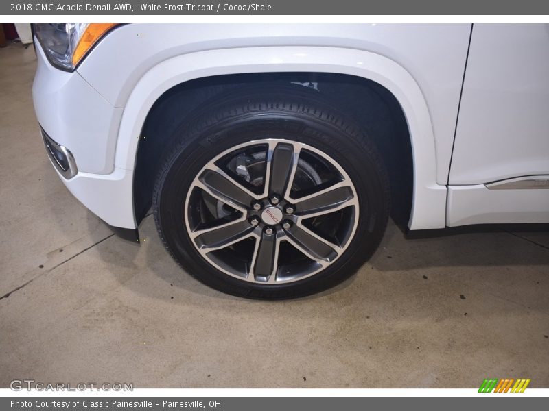 White Frost Tricoat / Cocoa/Shale 2018 GMC Acadia Denali AWD