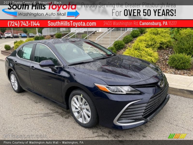 Blueprint / Black 2021 Toyota Camry LE
