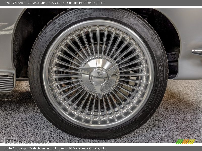 Custom Pearl White / Red 1963 Chevrolet Corvette Sting Ray Coupe