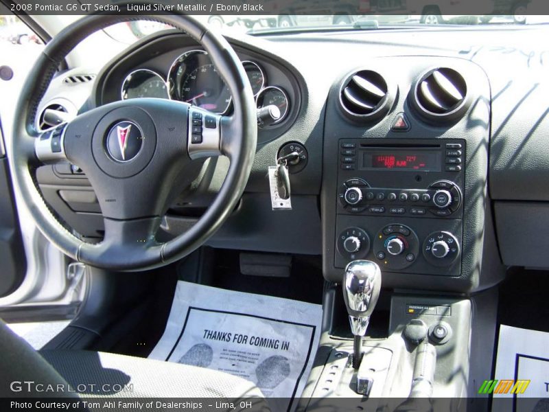 Liquid Silver Metallic / Ebony Black 2008 Pontiac G6 GT Sedan