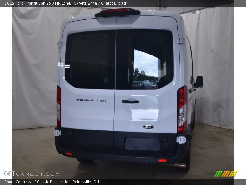 Oxford White / Charcoal black 2019 Ford Transit Van 250 MR Long