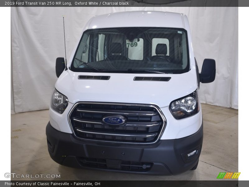 Oxford White / Charcoal black 2019 Ford Transit Van 250 MR Long