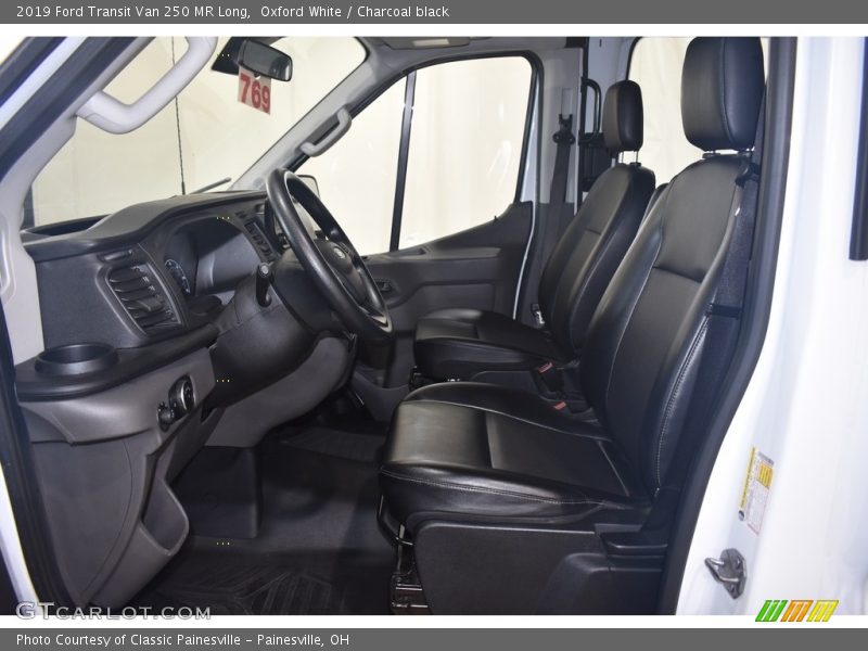 Oxford White / Charcoal black 2019 Ford Transit Van 250 MR Long