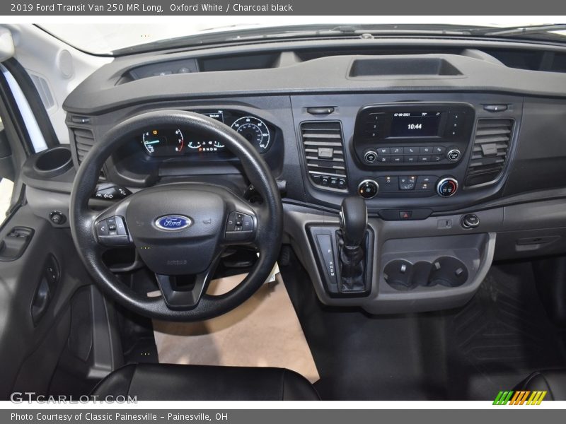 Oxford White / Charcoal black 2019 Ford Transit Van 250 MR Long
