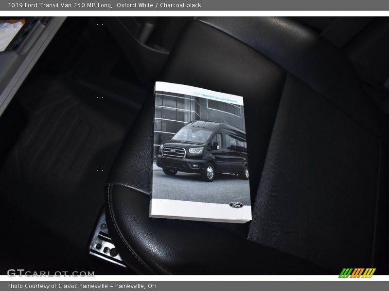 Oxford White / Charcoal black 2019 Ford Transit Van 250 MR Long