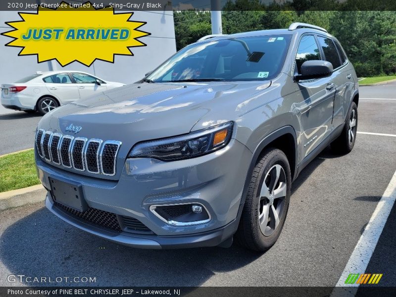 Sting-Gray / Black 2020 Jeep Cherokee Limited 4x4