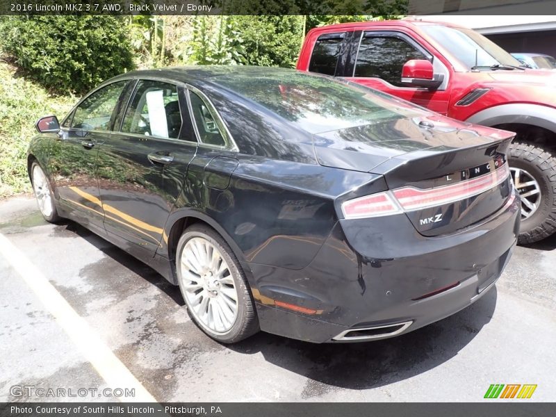 Black Velvet / Ebony 2016 Lincoln MKZ 3.7 AWD