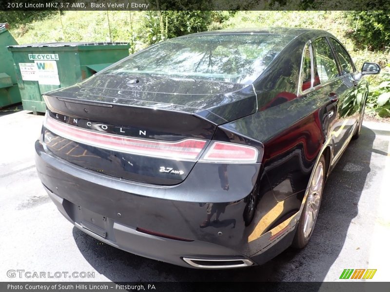 Black Velvet / Ebony 2016 Lincoln MKZ 3.7 AWD