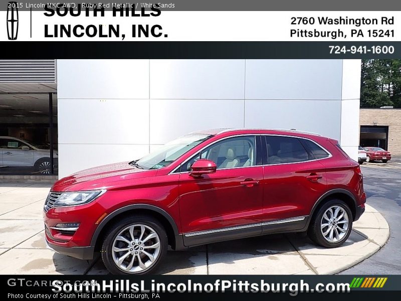 Ruby Red Metallic / White Sands 2015 Lincoln MKC AWD