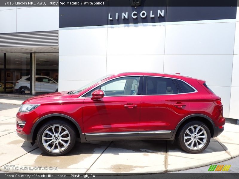 Ruby Red Metallic / White Sands 2015 Lincoln MKC AWD