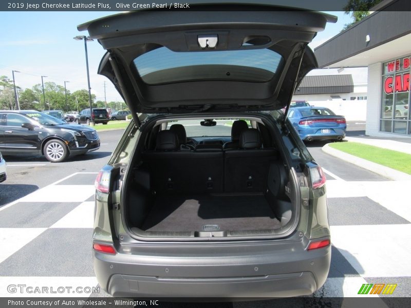 Olive Green Pearl / Black 2019 Jeep Cherokee Latitude Plus