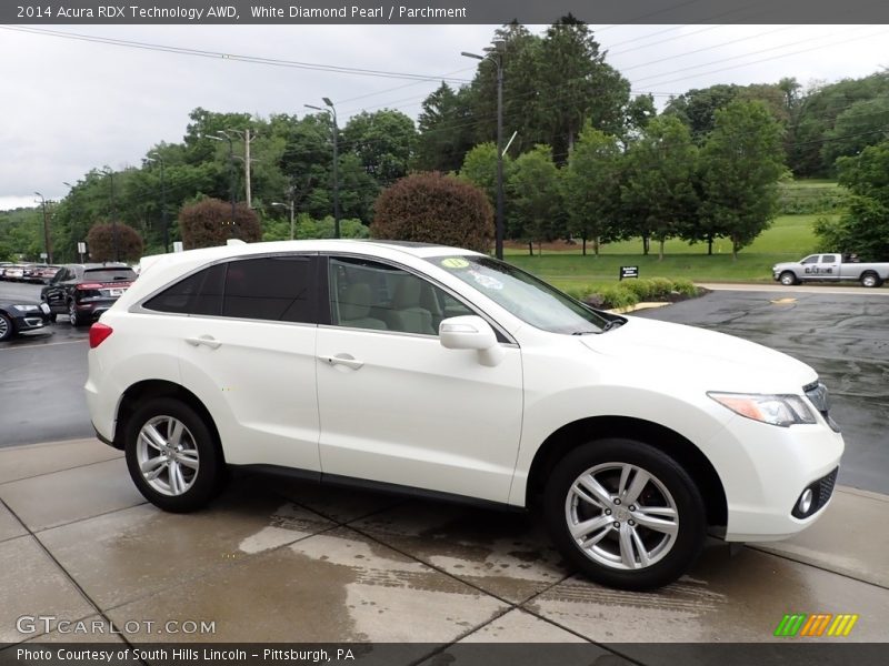 White Diamond Pearl / Parchment 2014 Acura RDX Technology AWD
