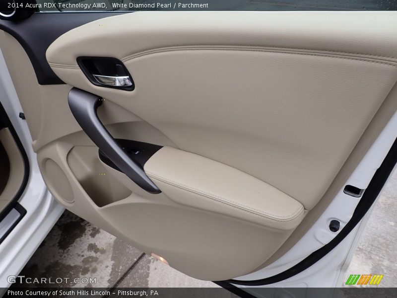 White Diamond Pearl / Parchment 2014 Acura RDX Technology AWD