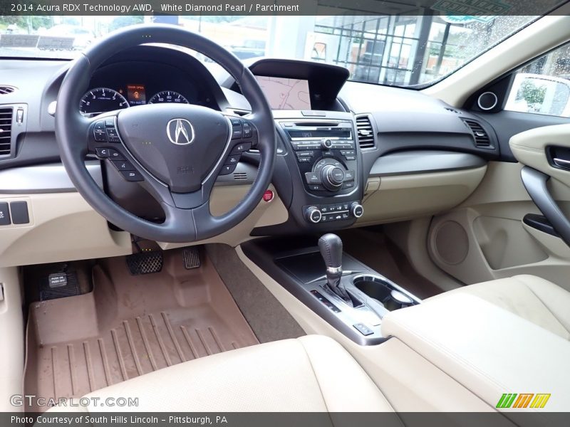 White Diamond Pearl / Parchment 2014 Acura RDX Technology AWD