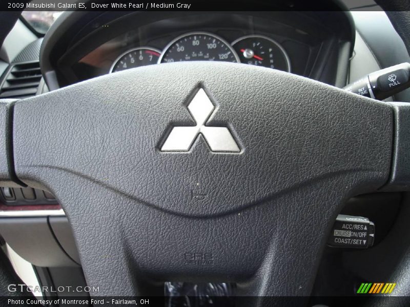 Dover White Pearl / Medium Gray 2009 Mitsubishi Galant ES