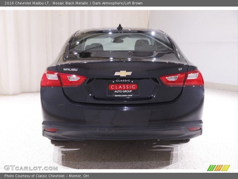 Mosaic Black Metallic / Dark Atmosphere/Loft Brown 2016 Chevrolet Malibu LT