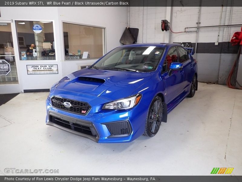 WR Blue Pearl / Black Ultrasuede/Carbon Black 2019 Subaru WRX STI