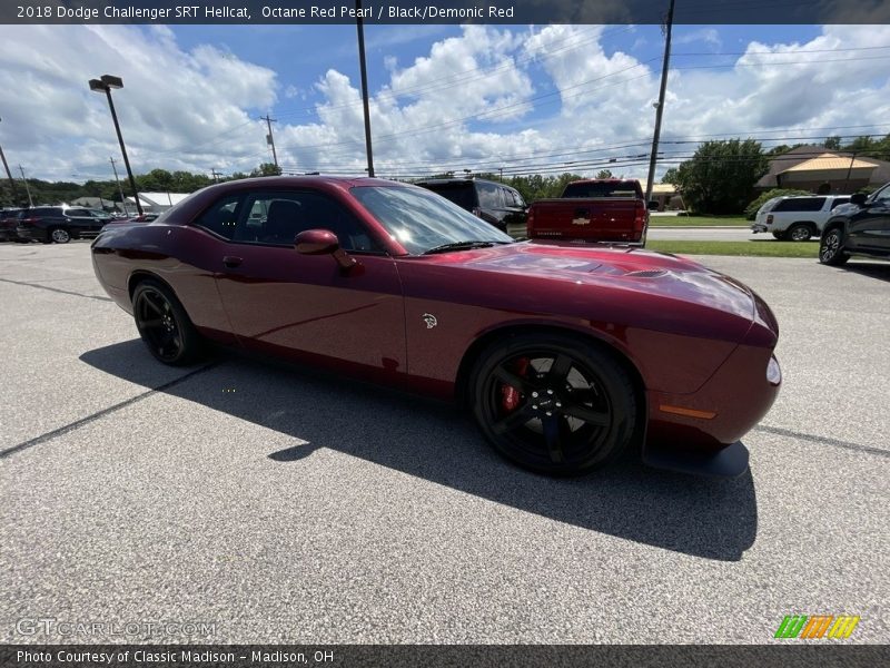 Octane Red Pearl / Black/Demonic Red 2018 Dodge Challenger SRT Hellcat