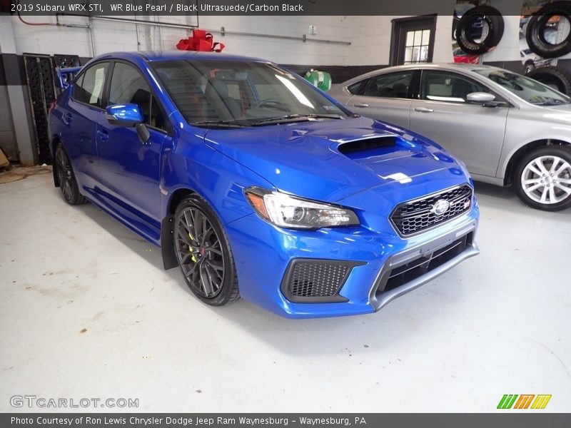 WR Blue Pearl / Black Ultrasuede/Carbon Black 2019 Subaru WRX STI