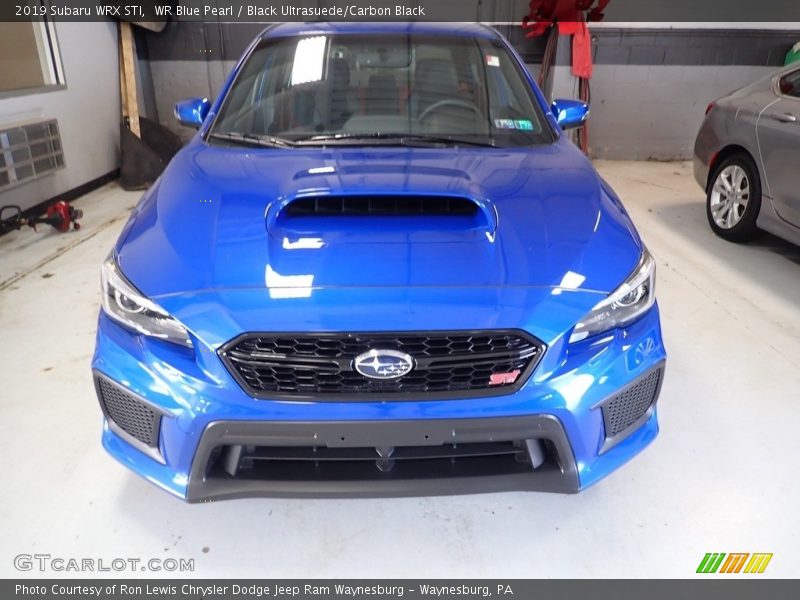 WR Blue Pearl / Black Ultrasuede/Carbon Black 2019 Subaru WRX STI