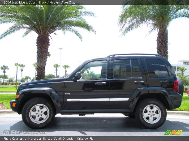 Black / Medium Slate Gray 2006 Jeep Liberty Sport