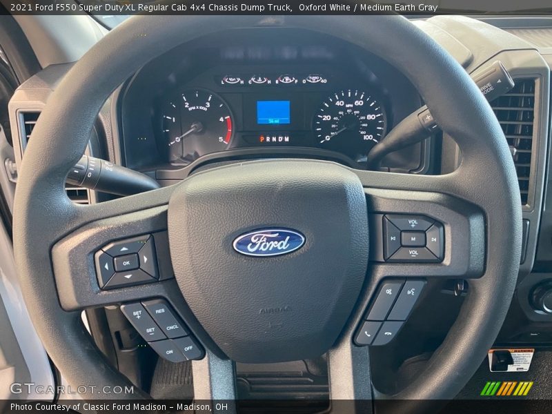  2021 F550 Super Duty XL Regular Cab 4x4 Chassis Dump Truck Steering Wheel