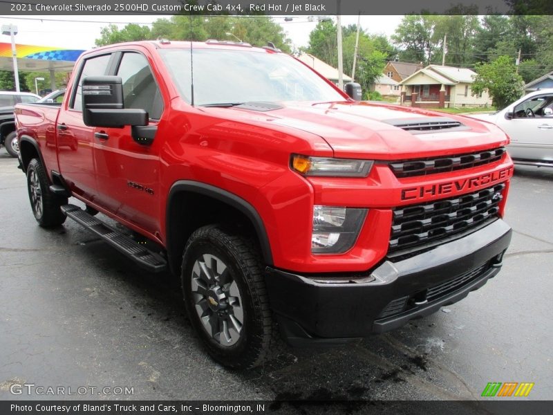 Red Hot / Jet Black 2021 Chevrolet Silverado 2500HD Custom Crew Cab 4x4