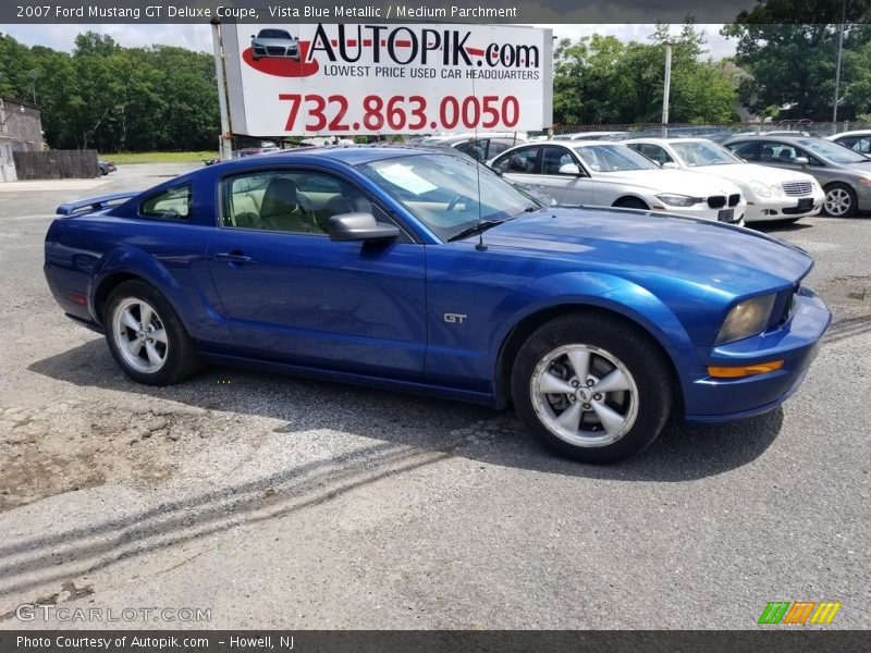 Vista Blue Metallic / Medium Parchment 2007 Ford Mustang GT Deluxe Coupe