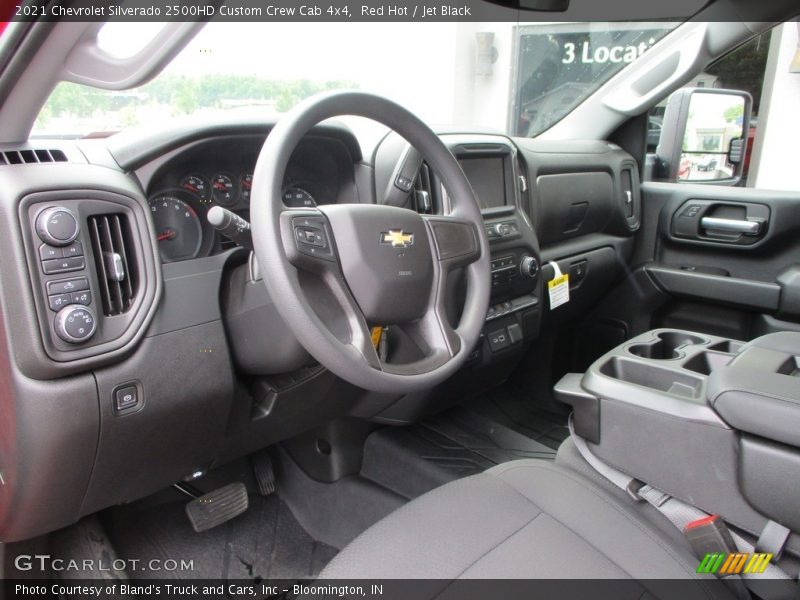 Red Hot / Jet Black 2021 Chevrolet Silverado 2500HD Custom Crew Cab 4x4