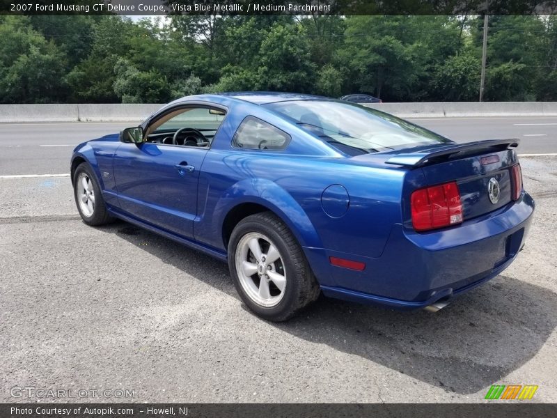 Vista Blue Metallic / Medium Parchment 2007 Ford Mustang GT Deluxe Coupe