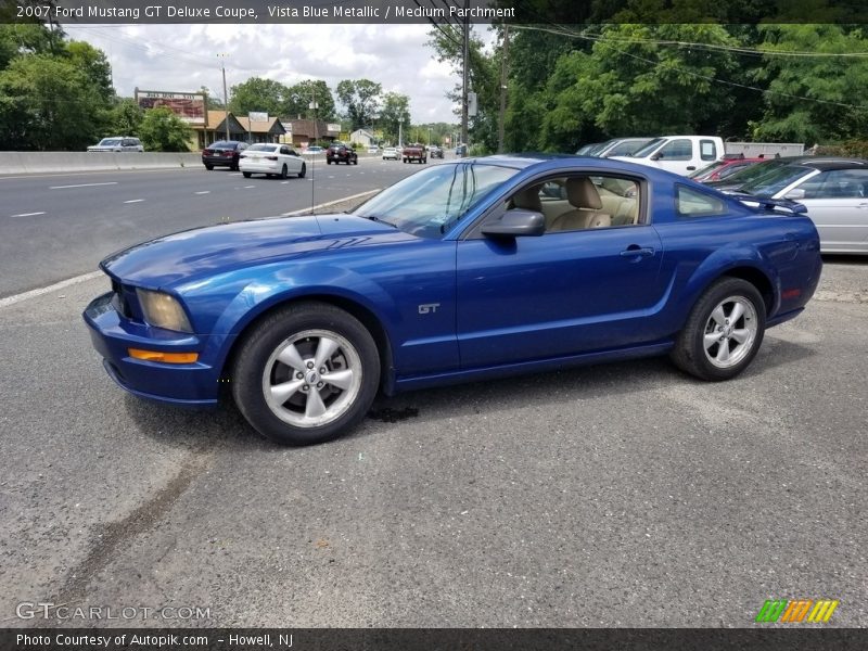 Vista Blue Metallic / Medium Parchment 2007 Ford Mustang GT Deluxe Coupe