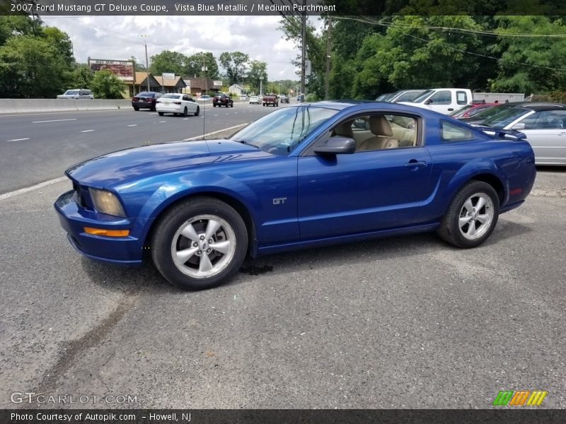Vista Blue Metallic / Medium Parchment 2007 Ford Mustang GT Deluxe Coupe