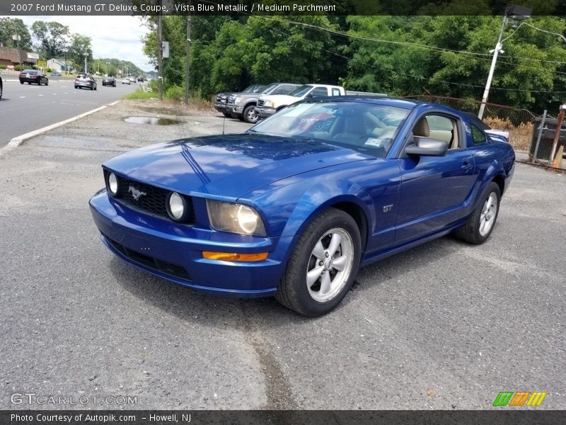 Vista Blue Metallic / Medium Parchment 2007 Ford Mustang GT Deluxe Coupe