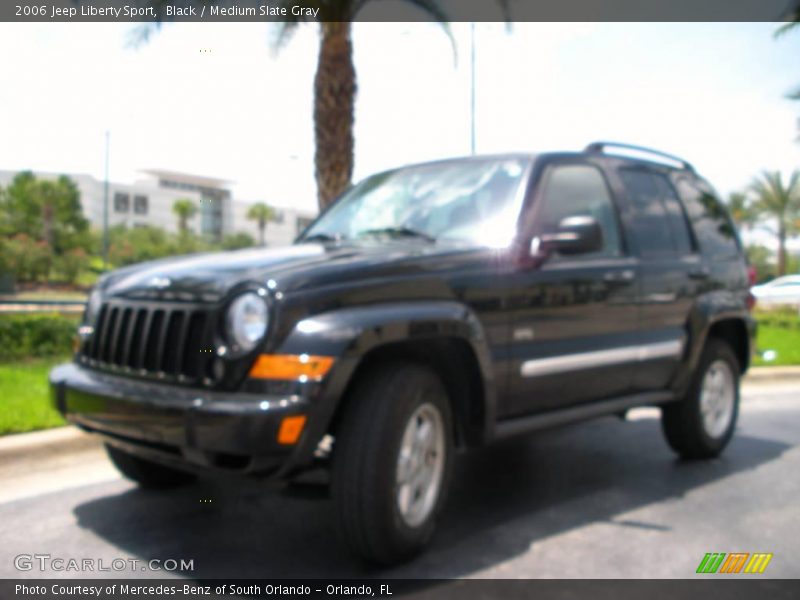 Black / Medium Slate Gray 2006 Jeep Liberty Sport