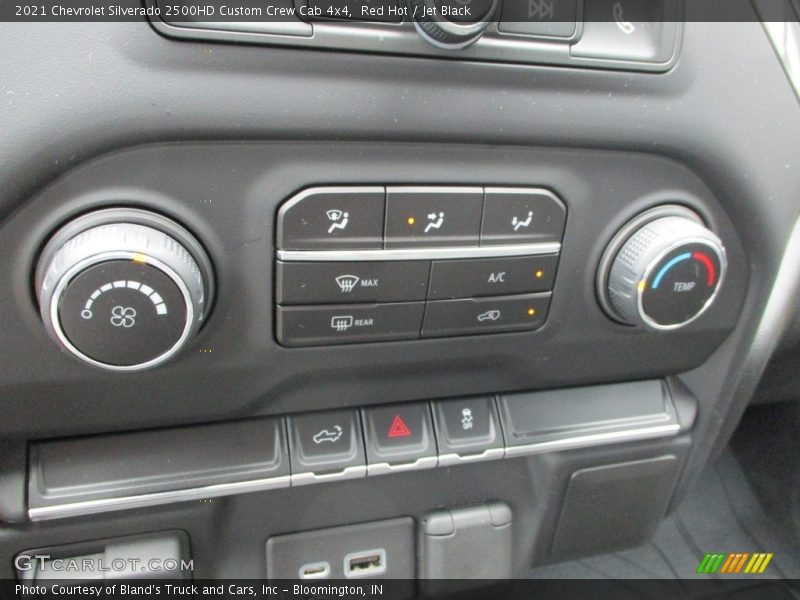 Red Hot / Jet Black 2021 Chevrolet Silverado 2500HD Custom Crew Cab 4x4