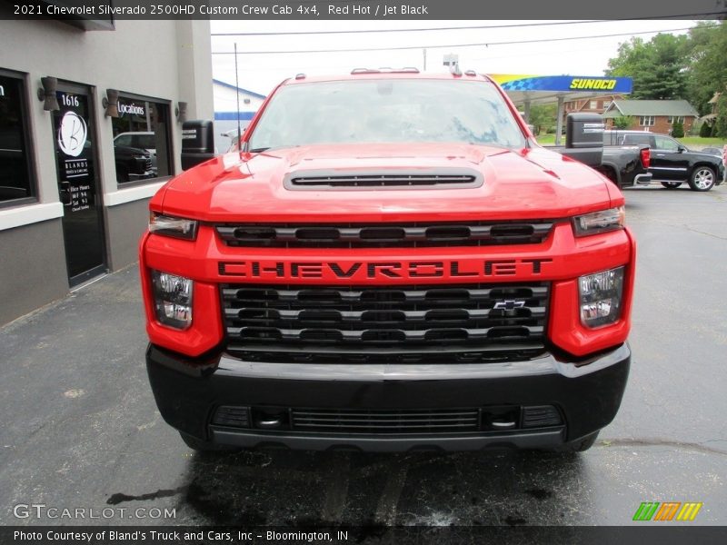 Red Hot / Jet Black 2021 Chevrolet Silverado 2500HD Custom Crew Cab 4x4