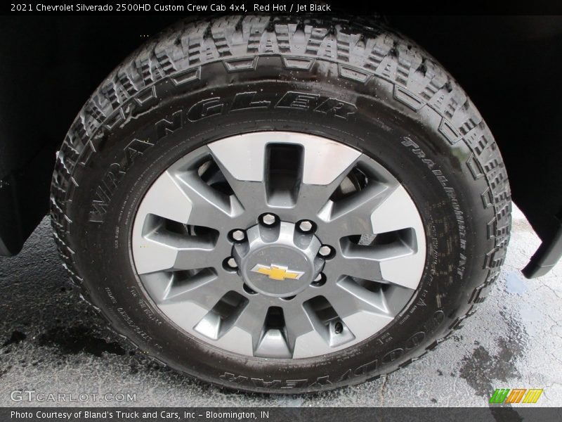 Red Hot / Jet Black 2021 Chevrolet Silverado 2500HD Custom Crew Cab 4x4