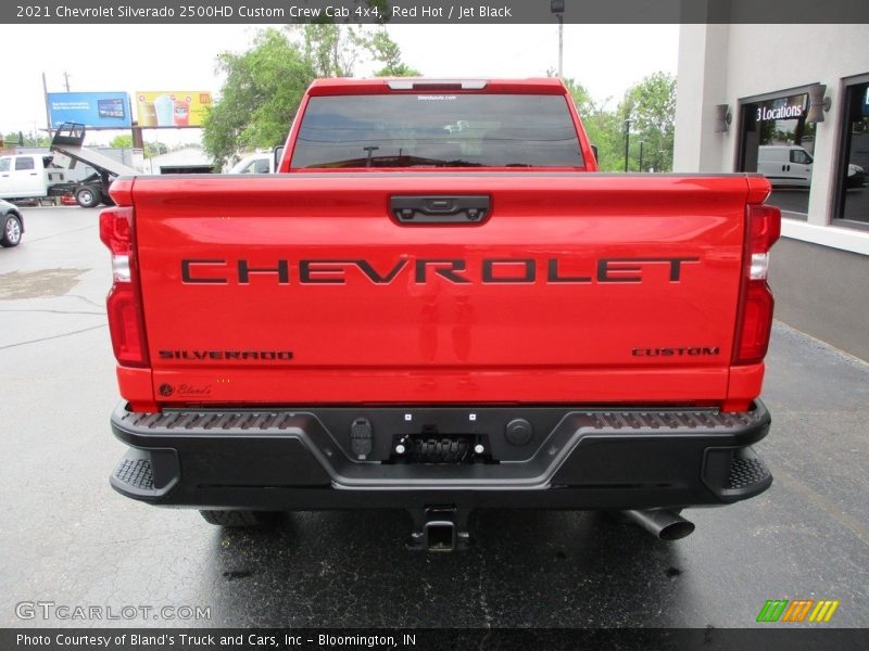 Red Hot / Jet Black 2021 Chevrolet Silverado 2500HD Custom Crew Cab 4x4