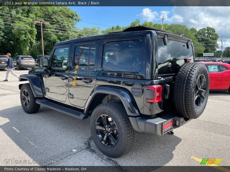 Black / Black 2021 Jeep Wrangler Unlimited Sahara 4x4