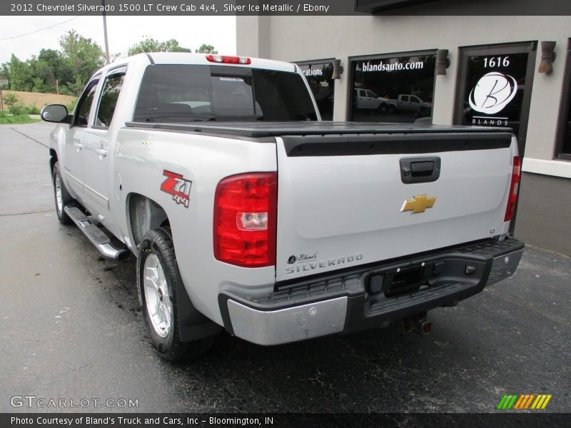Silver Ice Metallic / Ebony 2012 Chevrolet Silverado 1500 LT Crew Cab 4x4