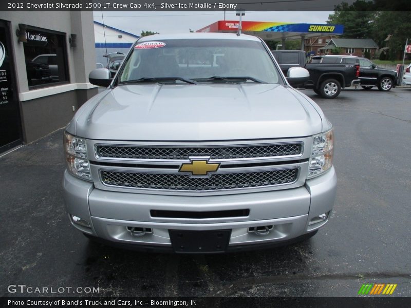 Silver Ice Metallic / Ebony 2012 Chevrolet Silverado 1500 LT Crew Cab 4x4
