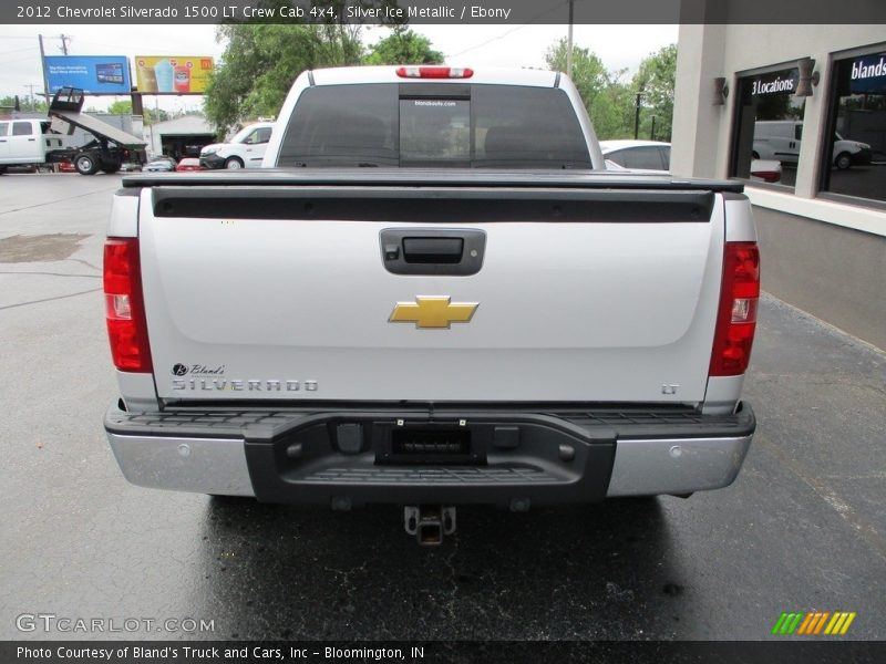 Silver Ice Metallic / Ebony 2012 Chevrolet Silverado 1500 LT Crew Cab 4x4
