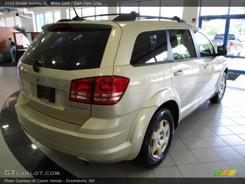 White Gold / Dark Slate Gray 2010 Dodge Journey SE