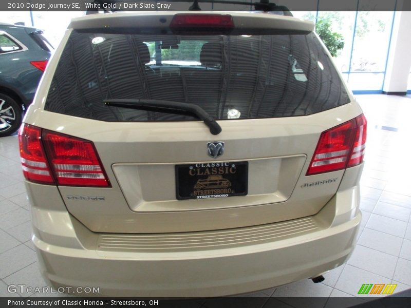 White Gold / Dark Slate Gray 2010 Dodge Journey SE