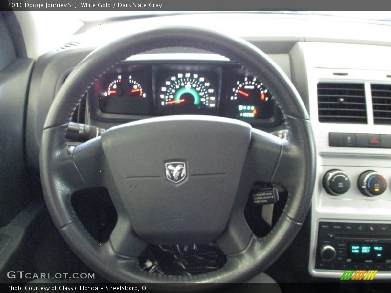White Gold / Dark Slate Gray 2010 Dodge Journey SE