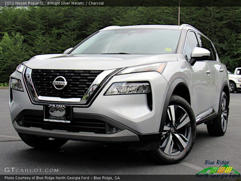 Brilliant Silver Metallic / Charcoal 2021 Nissan Rogue SL