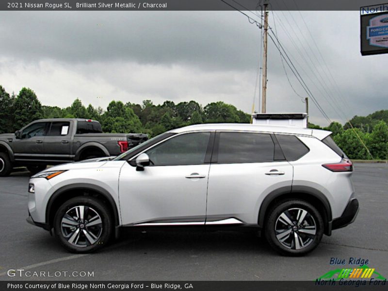 Brilliant Silver Metallic / Charcoal 2021 Nissan Rogue SL