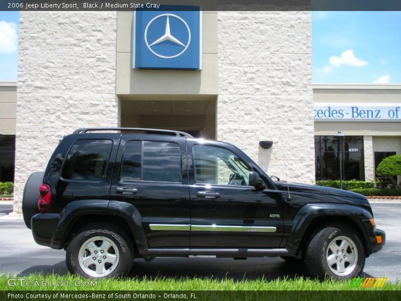 Black / Medium Slate Gray 2006 Jeep Liberty Sport