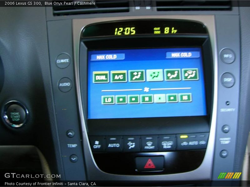 Blue Onyx Pearl / Cashmere 2006 Lexus GS 300