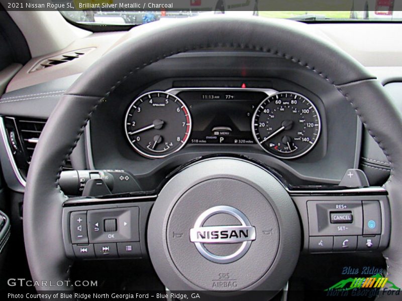 Brilliant Silver Metallic / Charcoal 2021 Nissan Rogue SL